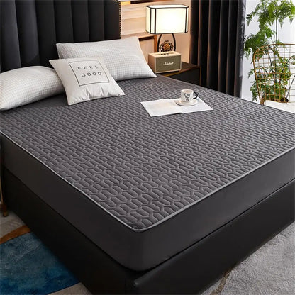 Breathable Waterproof Fitted Latex Mattress Protector Cover