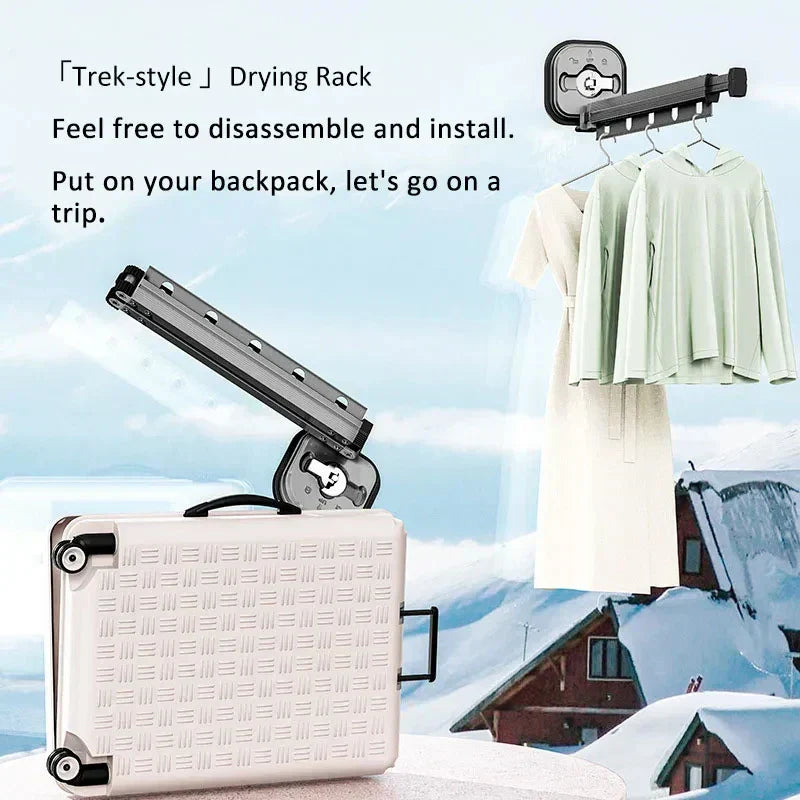 Compact Foldable Clothes Drying Rack