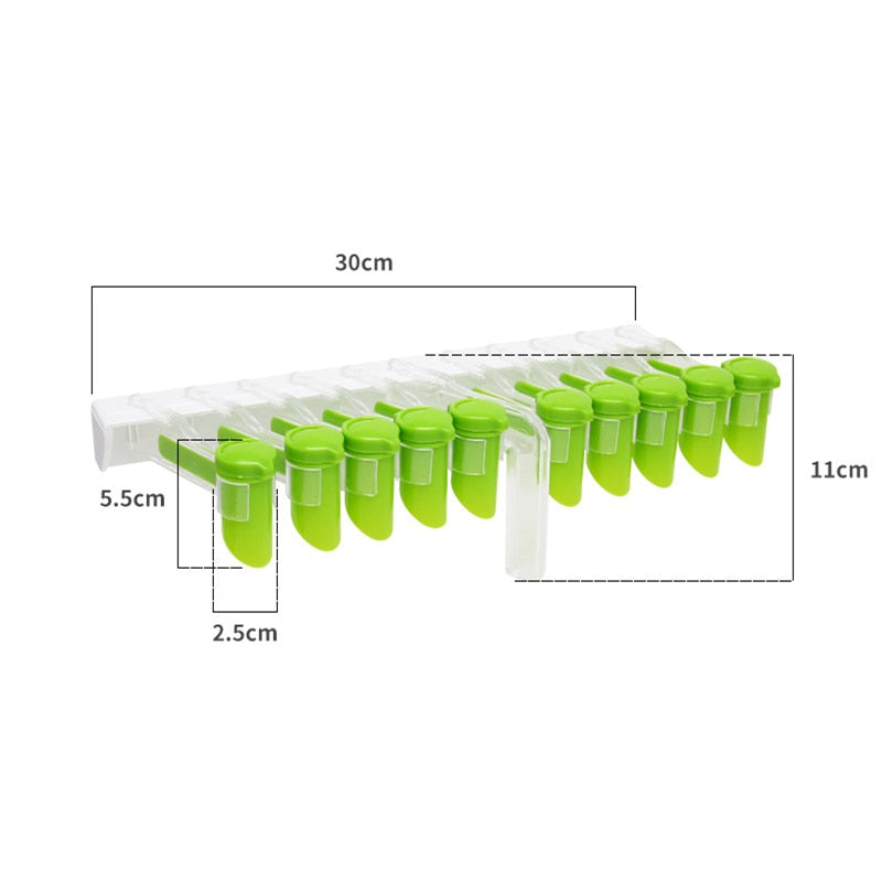Space-Saving Wall Mount Spice Rack Organizer - Fesara