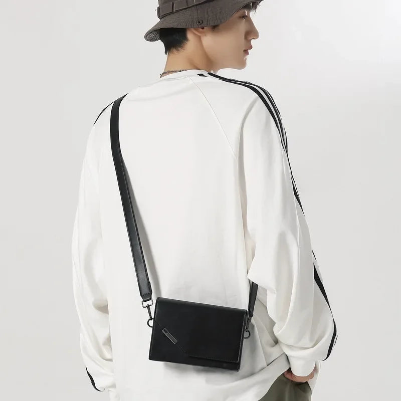 Simple Real Leather Mini Crossbody Shoulder Bag