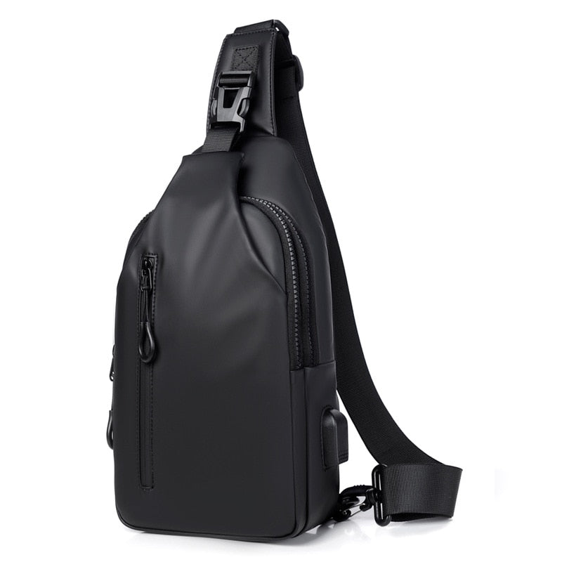 Waterproof City Crossbody Phone Bag with USB Charger - Fesara