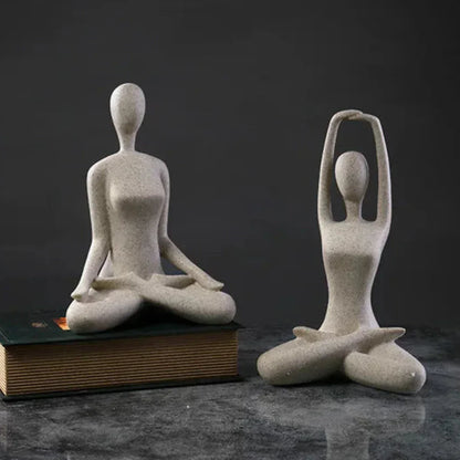 Serenity Yoga Figure - Contemporary Home Decor Statue