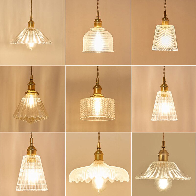 Clear Glass Hanging Pendant Light