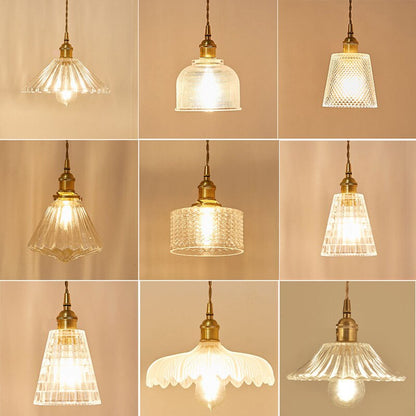 Clear Glass Hanging Pendant Light