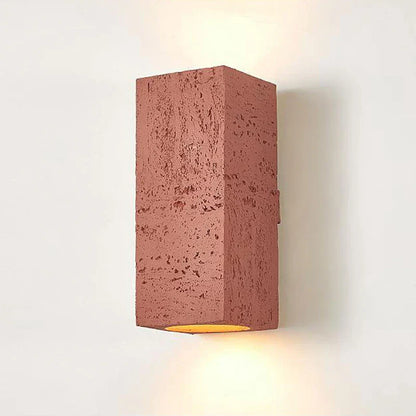 Rustic Concrete Wall Light Fixture