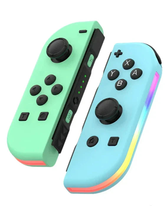 Wireless Gaming Controller for Nintendo Switch - Comfortable Gamepad with Colorful Lights