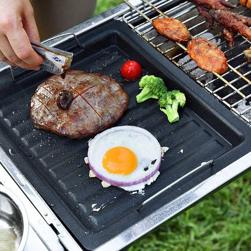 Large Reversible Cast Iron Grill Pan for Gas Grill & Stove