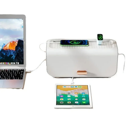 Compact Cable Storage Box with Lid, Protective Case