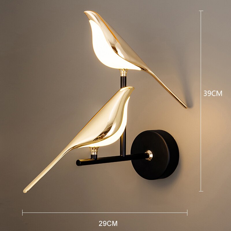 Simple Scandinavian Bird Table Lamp