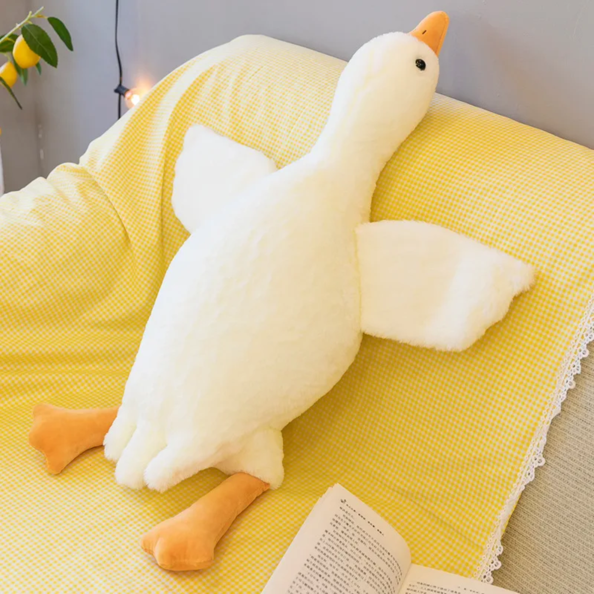 Soft White Down Cushion Plush Toy - Fesara