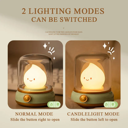 Vintage Style LED Table Lamp Warm White Nightlight