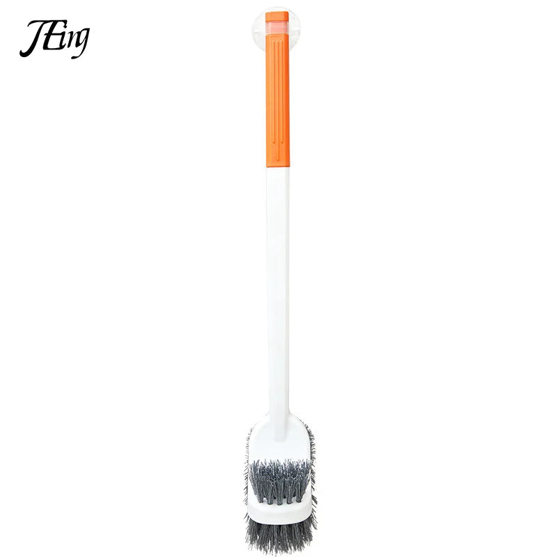 Extended Reach Double Sided Toilet Brush with Holder
