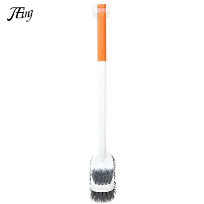 Extended Reach Double Sided Toilet Brush with Holder
