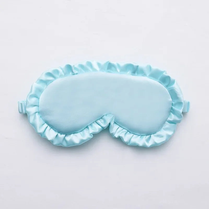 Silky Eye Mask - Soft Ruffle Sleep Mask for Women