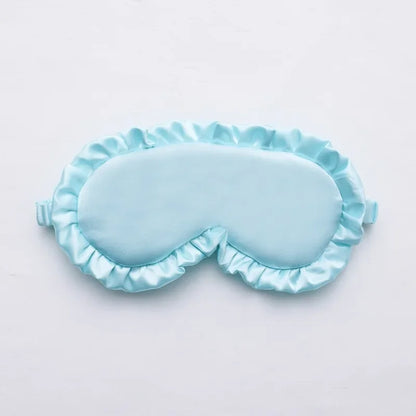 Silky Eye Mask - Soft Ruffle Sleep Mask for Women