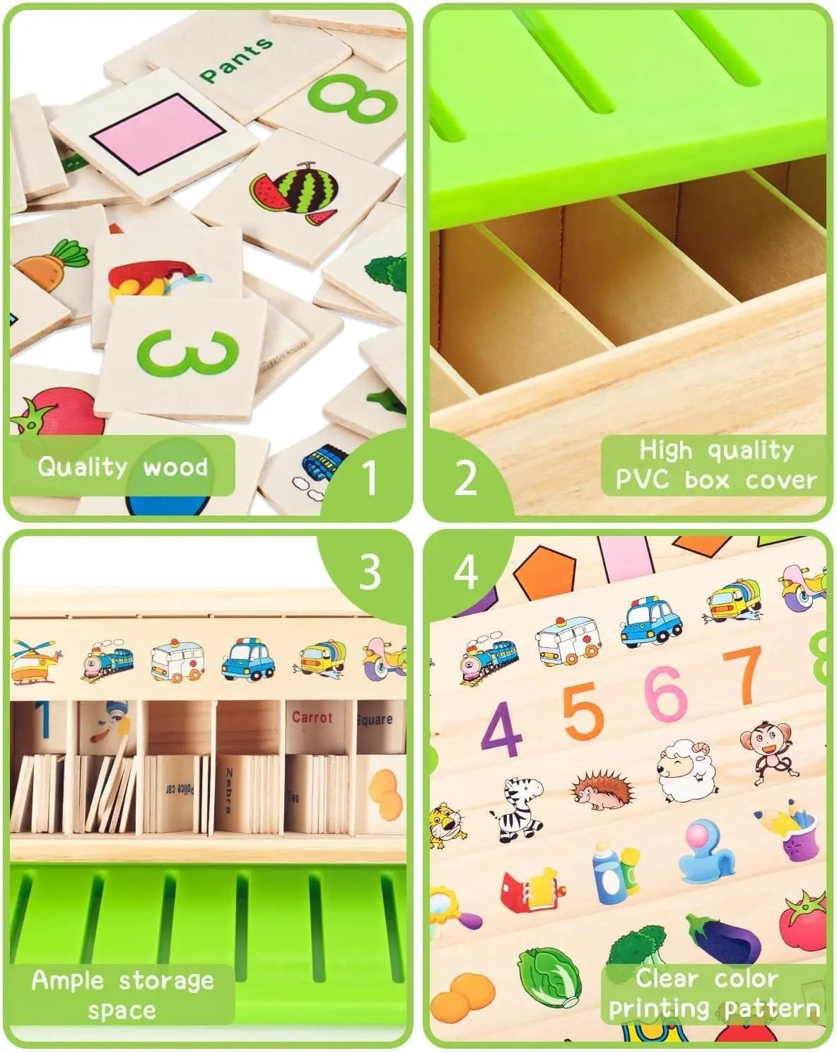 Educational Wooden Sorting Toy for Kids