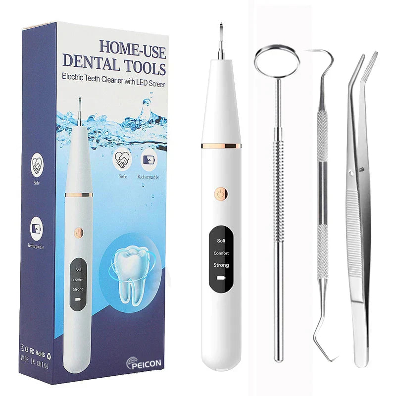Pro Dental Ultrasonic Tartar Remover for Home Use - Fesara