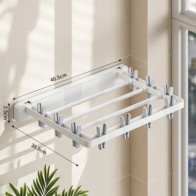 Compact Folding Wall Dryer & Towel Rack