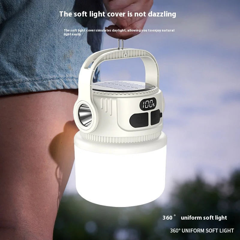 Portable Solar Powered LED Camp Light