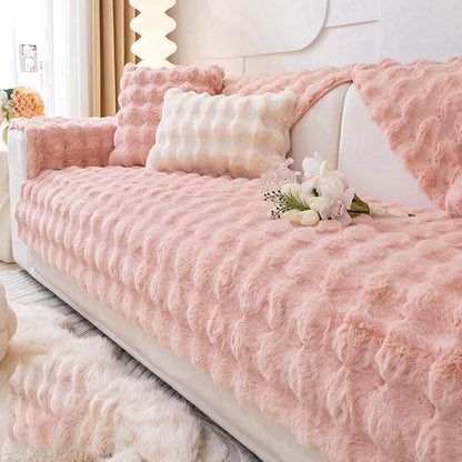 Soft Cozy Fleece Sofa Slipcover