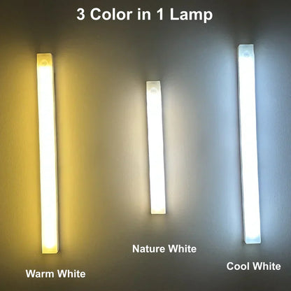 Automatic Motion LED Nightlight USB Rechargeable Lamp