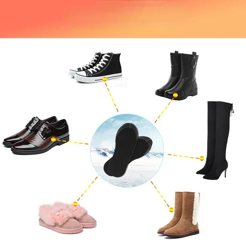Warm Rechargeable Heated Insoles for Winter Feet