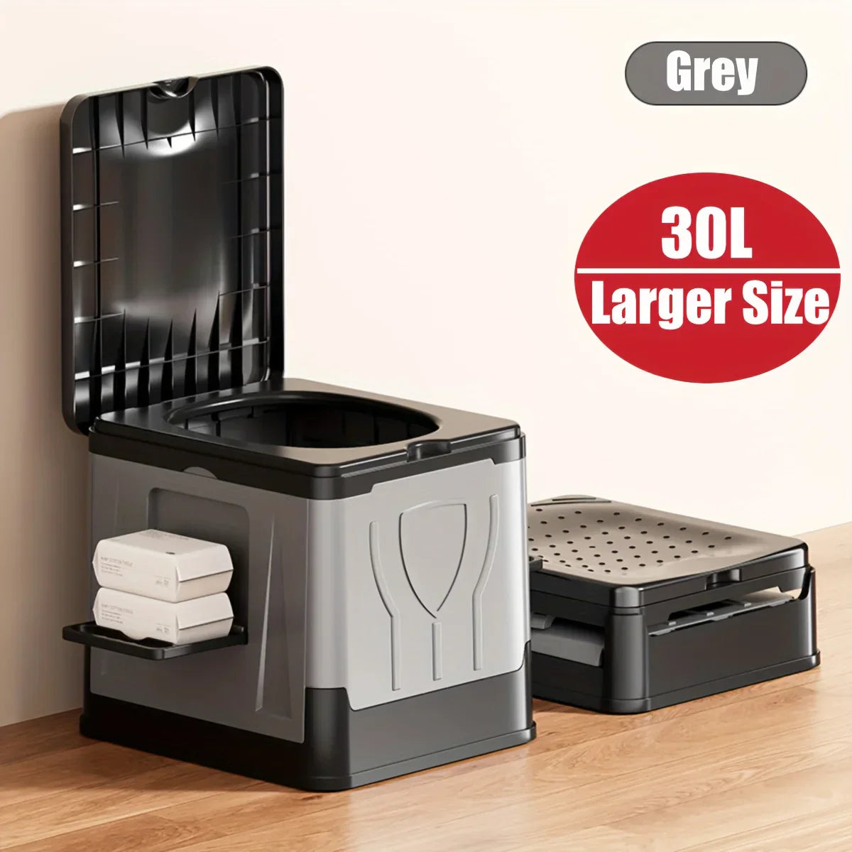 Collapsible Outdoor Toilet Seat Extra Large Portable - Fesara