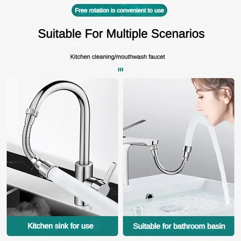 Flexible Kitchen Sink Faucet Spray Nozzle Extender