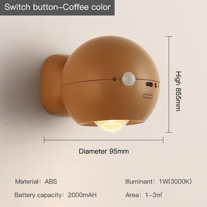 Smart Motion Activated Rechargeable Wall Light