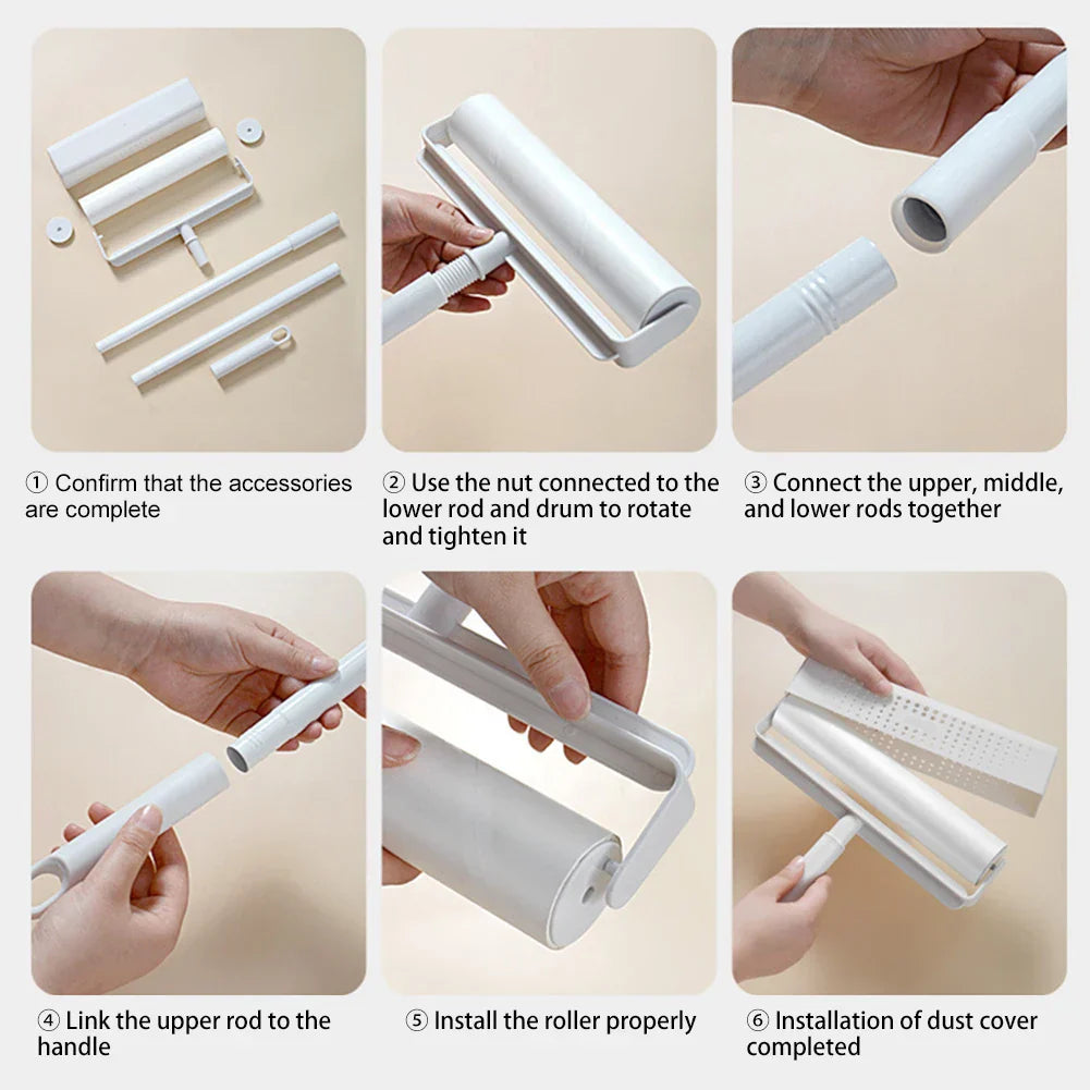 Effective Lint Roller with Extendable Handle for Pet Hair