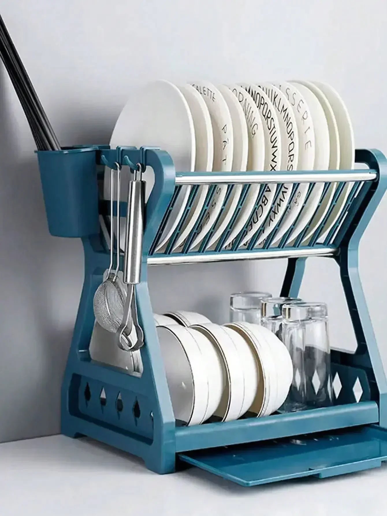 Space Saving Folding Kitchen Shelf