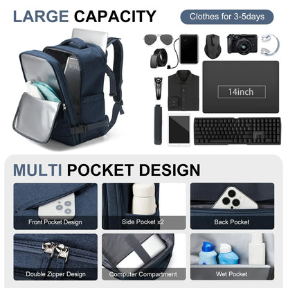 Waterproof Travel Backpack with Laptop Sleeve