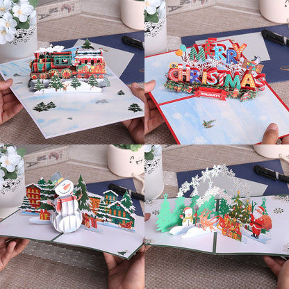 Fun 3D Christmas Pop Up Greeting Cards