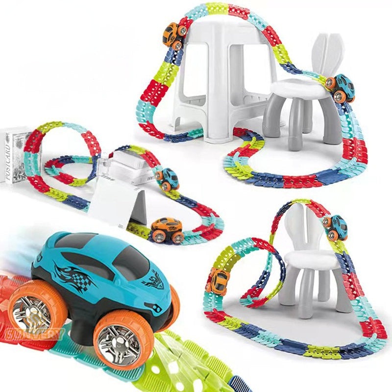 Fun Glow Racing Track Set for Children - Fesara