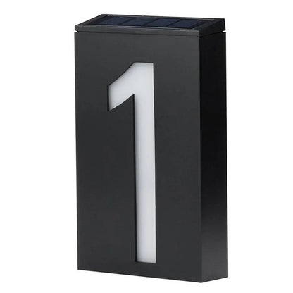 Bright Solar Powered House Number Lamp