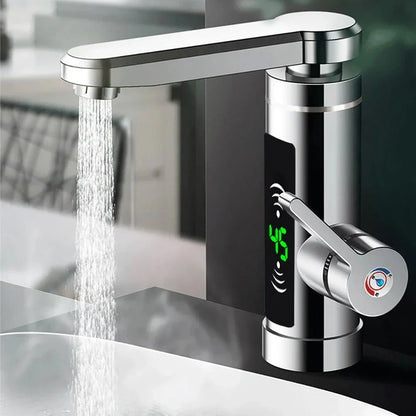 Instant Hot Water Kitchen Faucet - 360° Spin Stainless Steel - Fesara