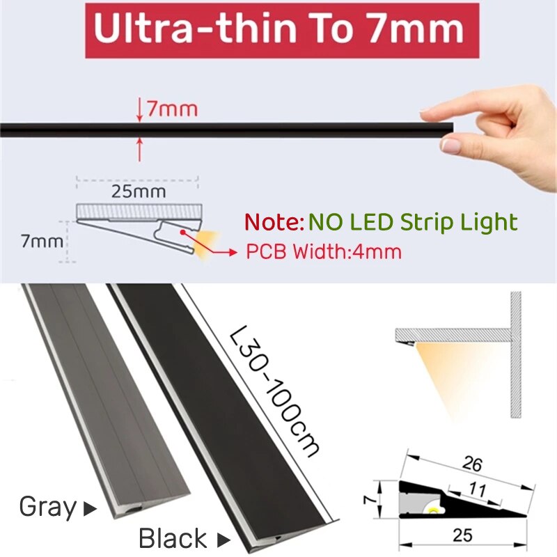 Slim Aluminum Ultra Thin LED Light Panel