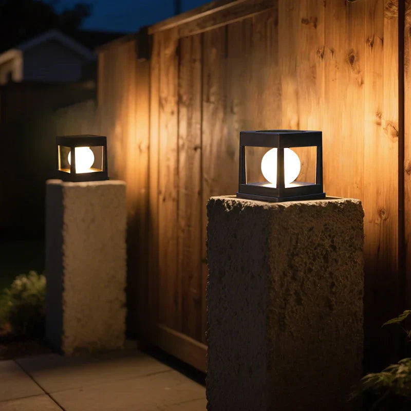 Outdoor Solar Powered Garden Light Duo