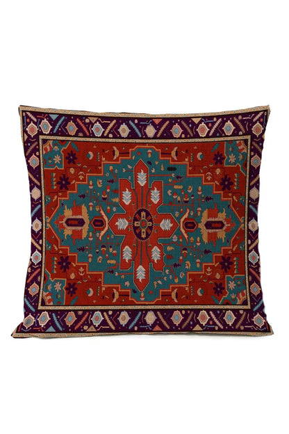 Colorful Global Print Pillow Cover