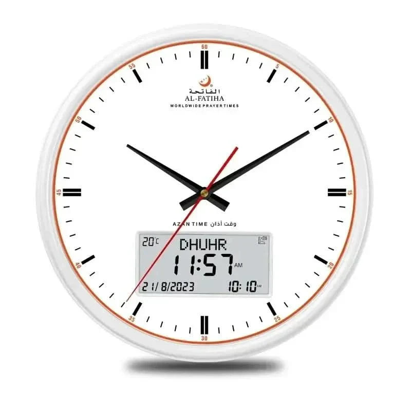 Islamic Prayer Clock with Auto Azan and 10 Sounds
