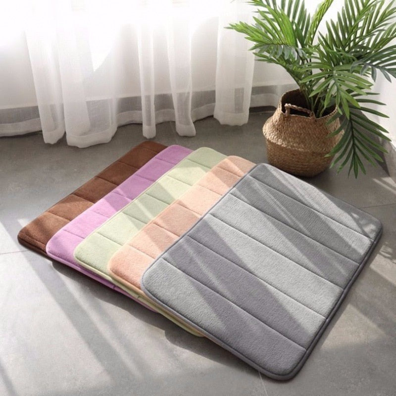 Plush Anti Slip Bathroom Floor Mat