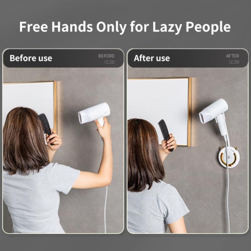 Wall Mount Hair Dryer Organizer Holder