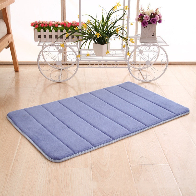 Plush Anti Slip Bathroom Floor Mat