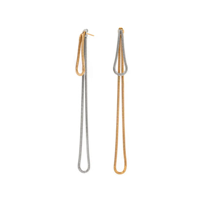 Elegant Drop Tassel Stud Earrings