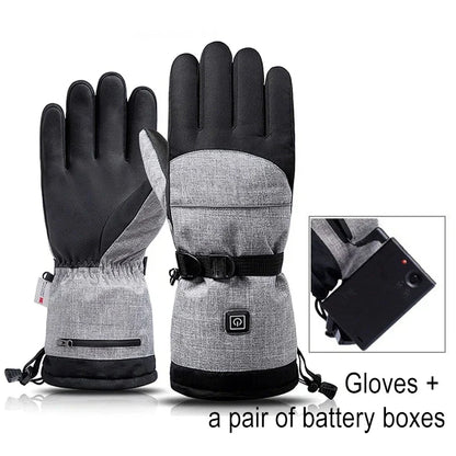Warm Waterproof Electric Gloves for Outdoor Sports