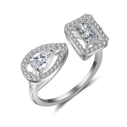 Fesara | Teardrop Zircon Elegant Adjustable Ring