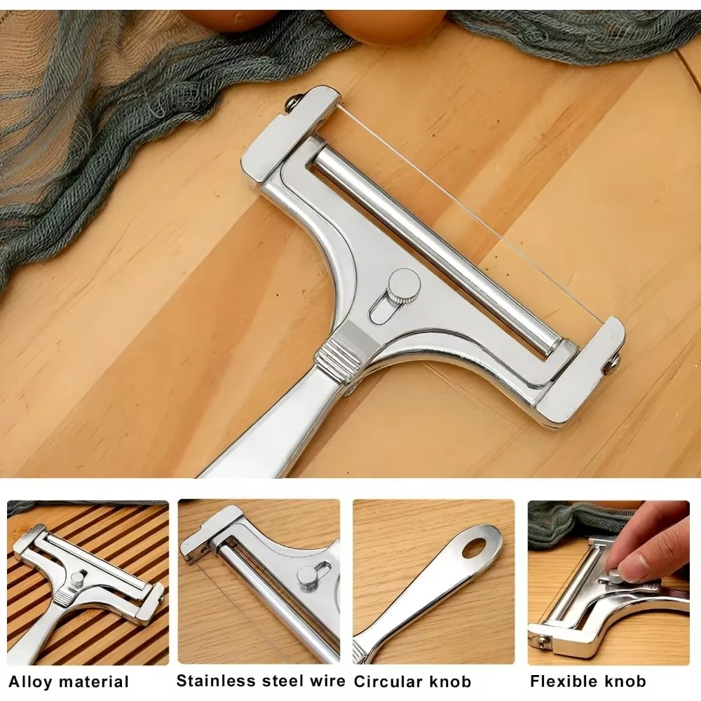 High Quality Metal Cheese Cutter with Adjustable Slice Control