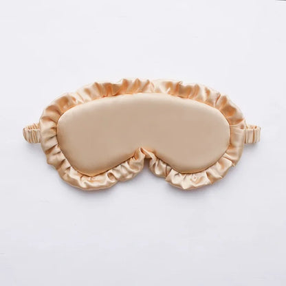 Silky Eye Mask - Soft Ruffle Sleep Mask for Women