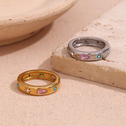 Luxury 18k Gemstone Cocktail Ring