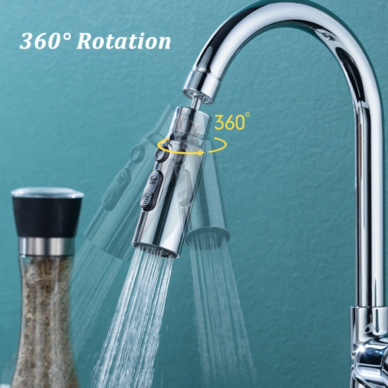 Water Saving 3-Mode Faucet Adapter